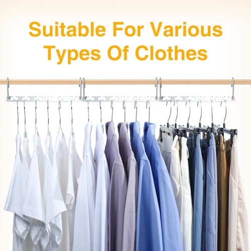 Space Saving Hangers for Clothes 4 Pack (4 Count)