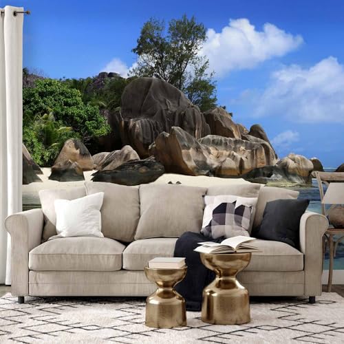 Peel and Stick Wallpaper Peel and Stick Tropical Island 212x98 in