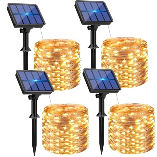 4 Pack Solar String Lights Outdoor (4 Count)