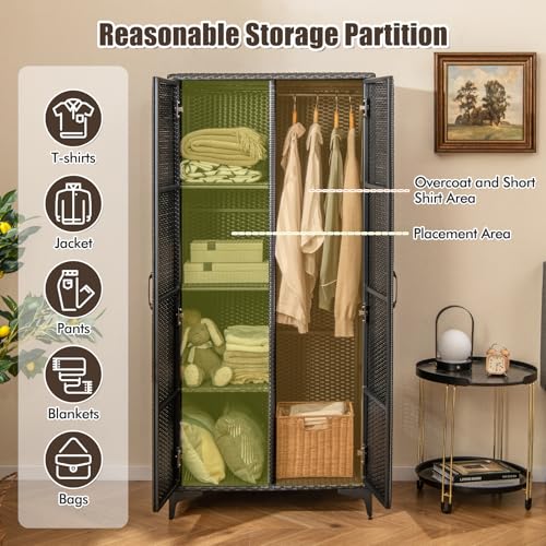 Wicker Storage Cabinet