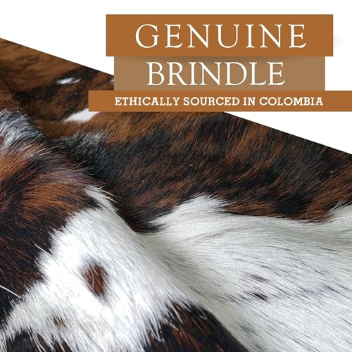 100% Genuine Brindle Backbone Cowhide Rug