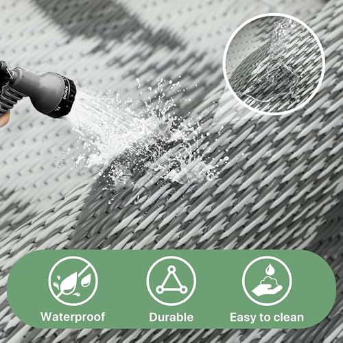 Outdoor Rug Waterproof Plastic Rugs for Patio (54 Sq Ft)