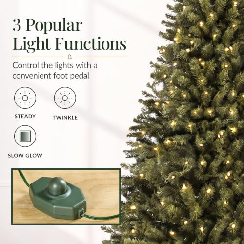 4.5ft Artificial Christmas Tree with LED Twinkling Lights