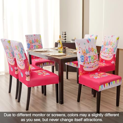 Birthday Chair Covers for Dining Room Set of 4
