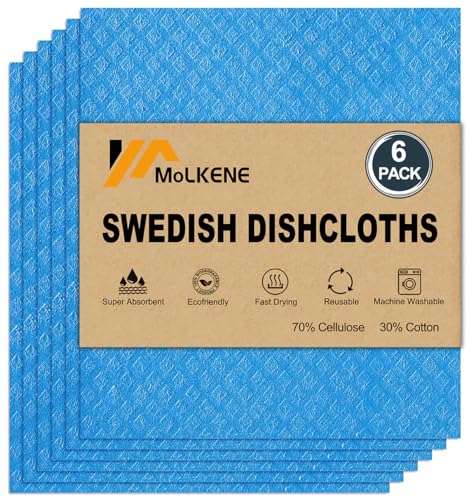 Swedish Dishcloths for Kitchen (6 Count)