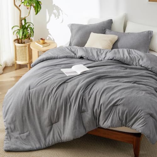 Grey Oversized Queen Comforter Set