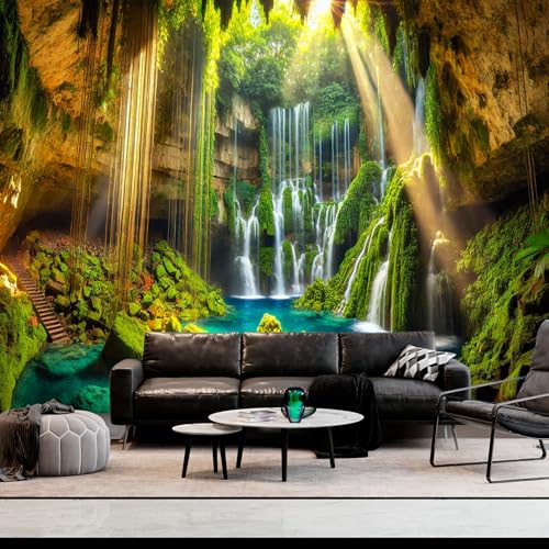 Nature Tapestry Forest Tree Sea Cave Wall Hanging