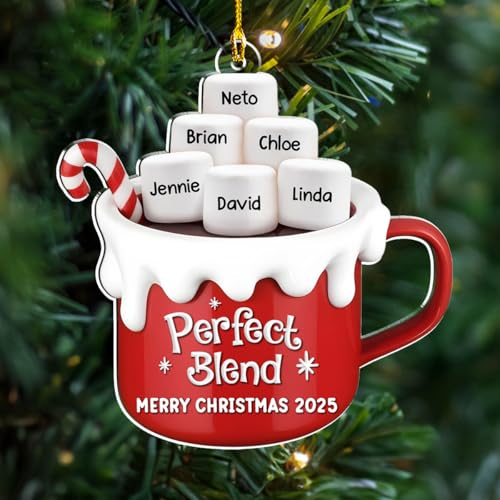 A Blend of Christmas Cheer Personalized Acrylic Ornament