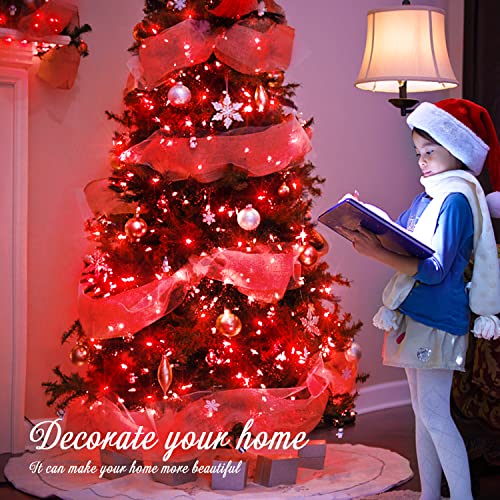 66ft 200 LED Red Halloween Indoor Outdoor String Lights Plug in (66 Foot)