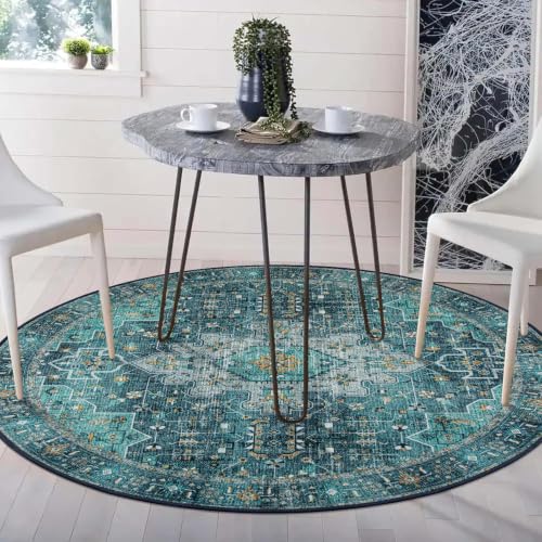 Ultra Thin Washable Round Rug