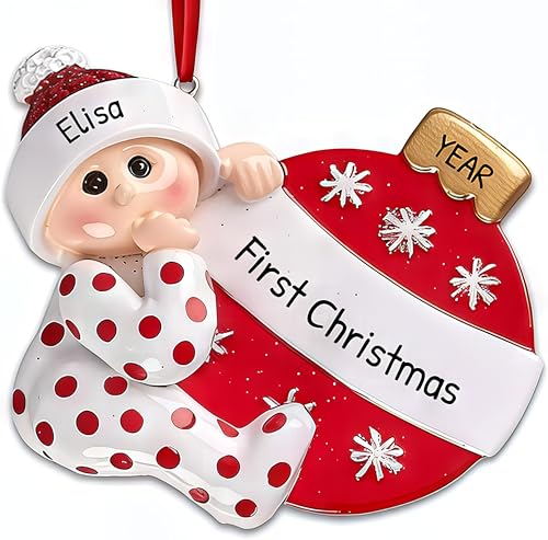 Personalized Babys First Christmas Ornament 2026