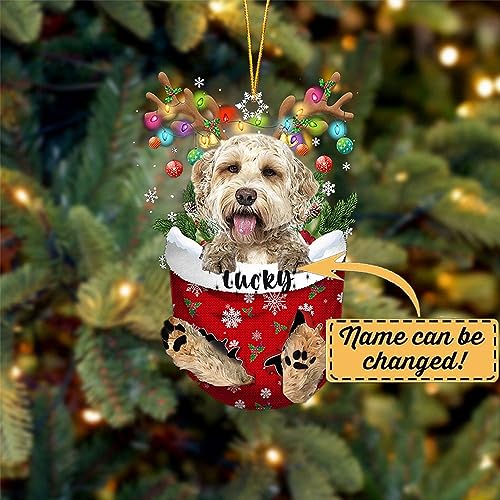 Goldendoodle 1 Dog Christmas Ornament