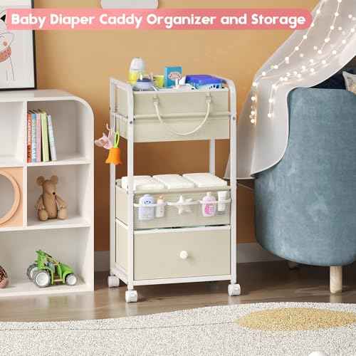 2In1 Baby Diaper Caddy Organizer and Storage