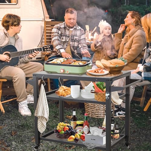 Domi 3 Shelf Outdoor Grill Table