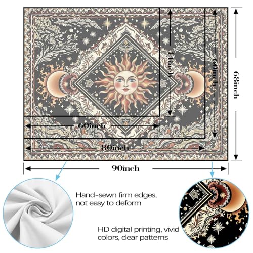 Celestial Sun & Moon Tapestry