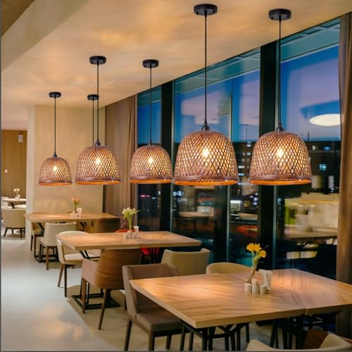 3 Pack Bamboo Pendant Light