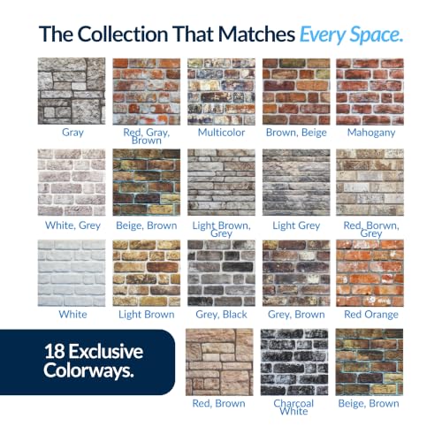 3D Wall Panels Faux Brick