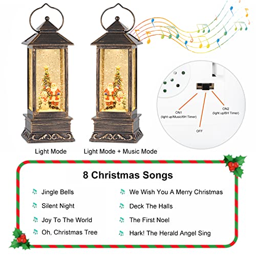 Snow Globe Christmas Snow Globes with Swirling Glitter