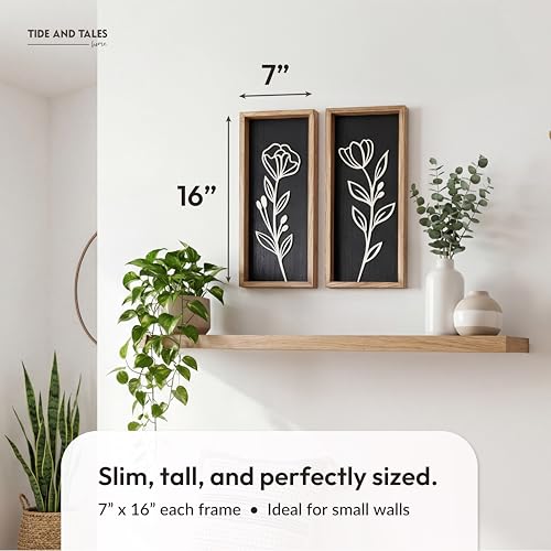 3D Vintage Black Living Room Decor (2 Count)