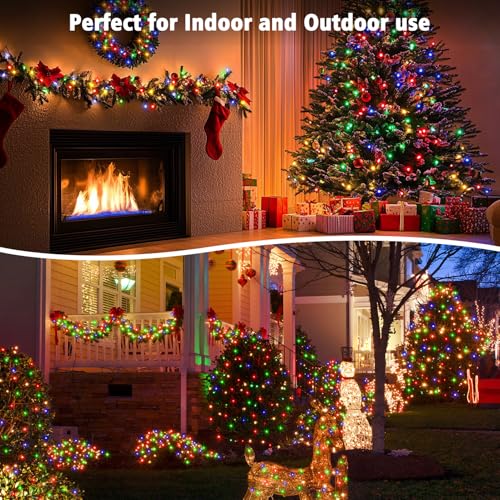 4 Pack Timer Christmas Fairy Lights Battery Operated 16.4FT 50 LED (200 Count)