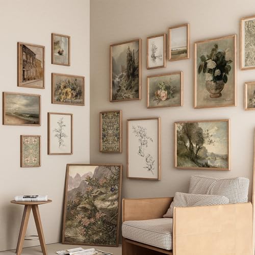 16 PCS Vintage Wall Art Decor (16 Count)