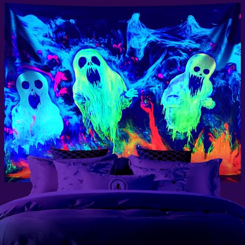 UV Reactive Halloween Tapestry