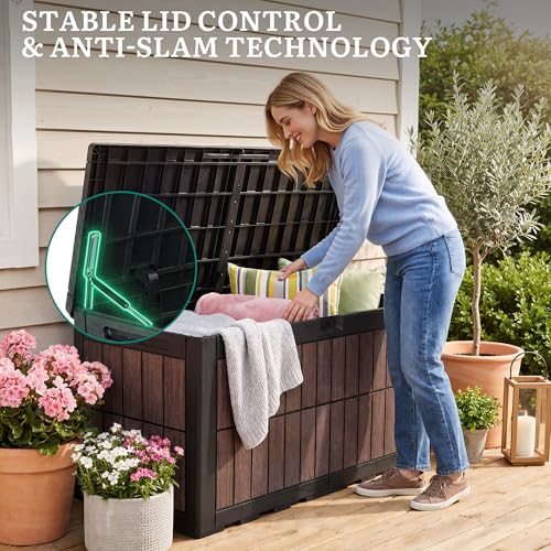 134 Gallon Outdoor Deck box w