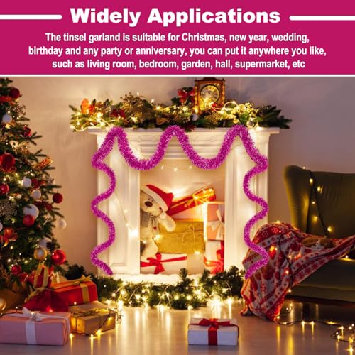 25 Feet Christmas Tinsel Garland