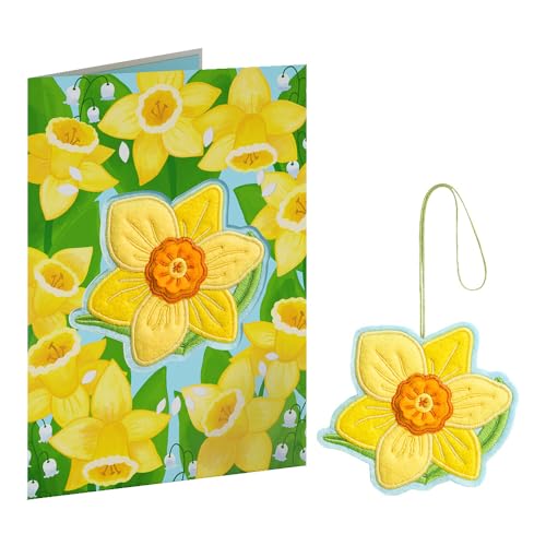 Everyday Handmade Yellow Flower HeartFelt Charm Card