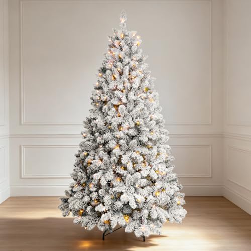5ft Pre lit Flocked Christmas Tree