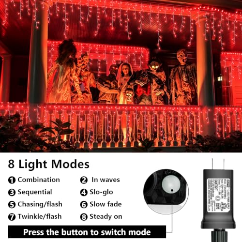 Red Halloween Lights (66 Foot)