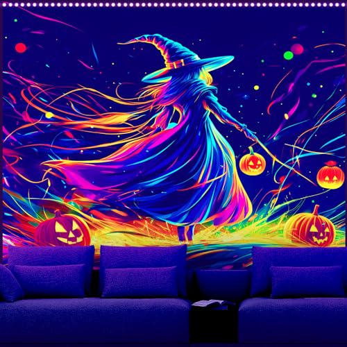 UV Reactive Halloween Tapestry