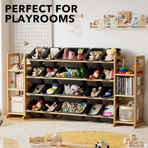 Toy Storage Organizer with 6 Shelves and 20 Bins