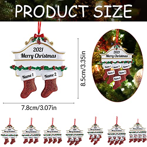 Personalized Ceramic Christmas Stocking Ornaments
