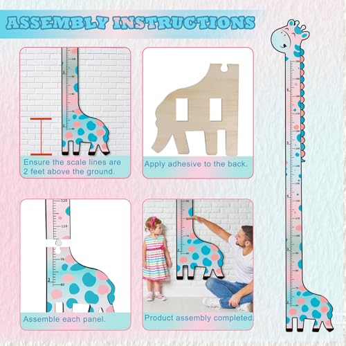 Wooden Growth Chart for Kids (6 Count)
