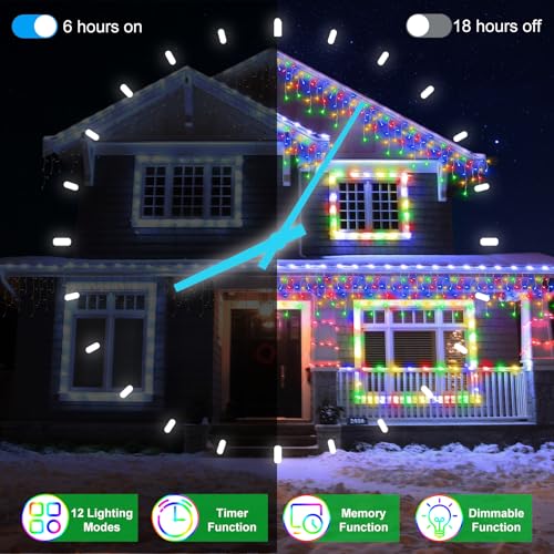 60FT 612 LED Outdoor Christmas Lights