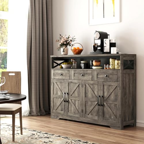 Farmhouse Buffet Cabinet with Drawers
