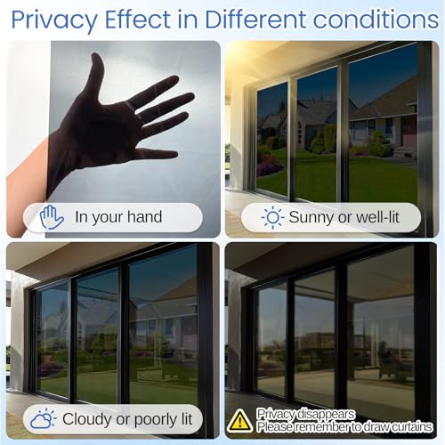 One Way Window Privacy Film with Tools