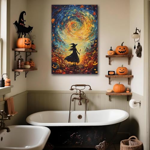 Halloween Autumn Witchy Decor Wall Art Prints