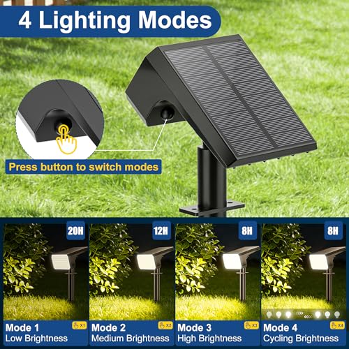 12 Pack Solar Spot Lights Outdoor Waterproof IP65 (12 Count)