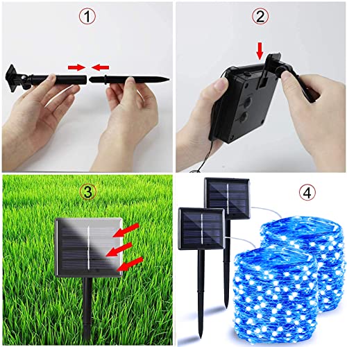 Solar String Lights Outdoor (2 Count)