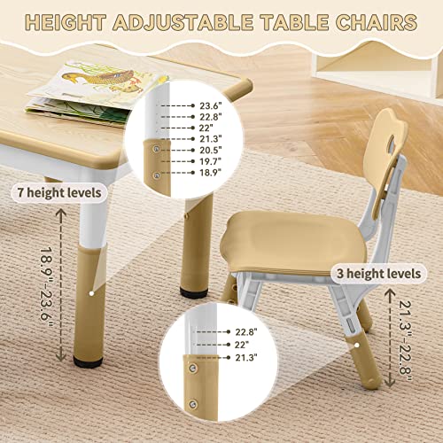 Kids Study Table and Chairs Set