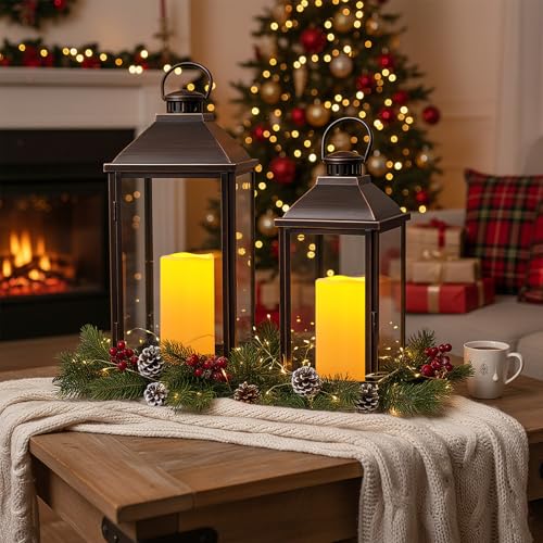 8"x4" Large Waterproof Outdoor Flameless Candles with Remote Timer (2 Count)