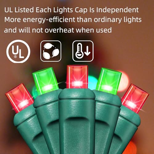 Red and Green Christmas String Lights (600 Count)