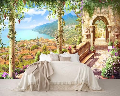 Beautiful Castle Wall Mural Overlooking