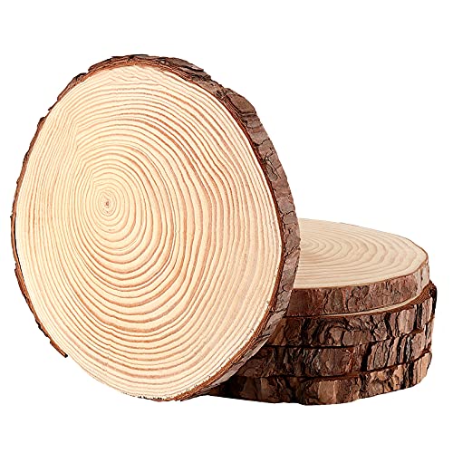 5 PCS 8 9 Inch Unfinished Woods Slices (5 Count)