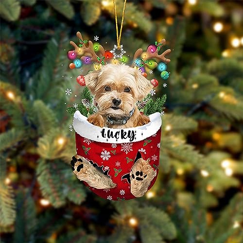 Shorkie Dog Christmas Ornament