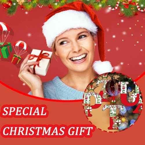 Mtruil 14Pcs Merry Christmas Alphabet Xmas Ornaments Elk Hat Hanging