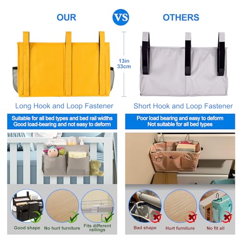 Caddy Hanging Organizer Bedside Storage Bag for Bunk and Hospital Beds
