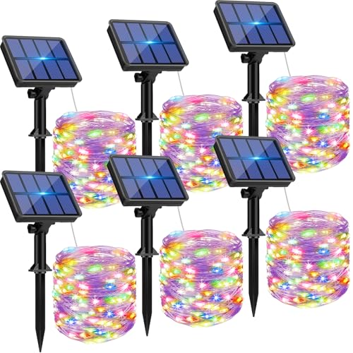 6 Pack Solar String Lights Outdoor (6 Count)
